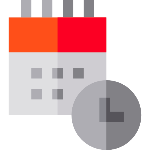 wandkalender Basic Straight Flat icon