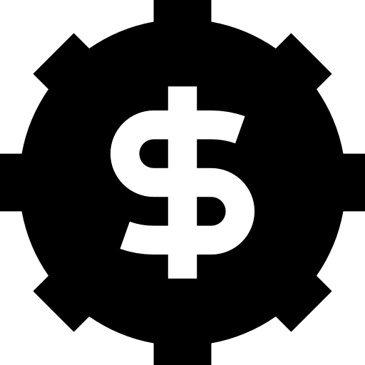 simbolo del dollaro Basic Straight Filled icona