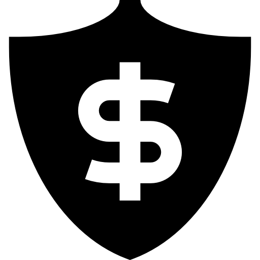 symbole du dollar Basic Straight Filled Icône