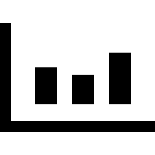 graphique à barres Basic Straight Filled Icône