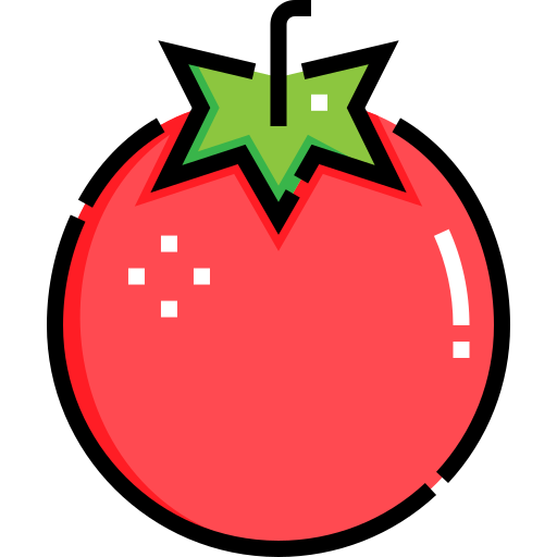 トマト Detailed Straight Lineal color icon