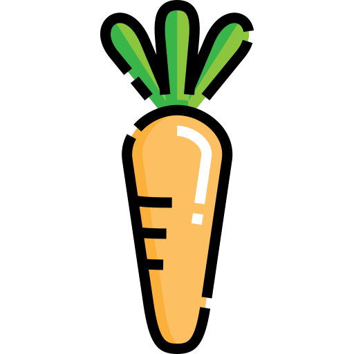 zanahoria Detailed Straight Lineal color icono