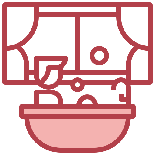 Bath tub Surang Red icon