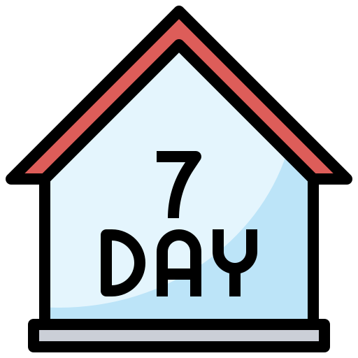 7 days Surang Lineal Color icon