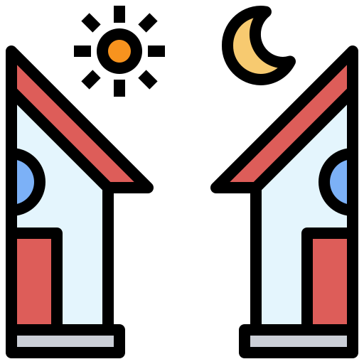 昼と夜 Surang Lineal Color icon