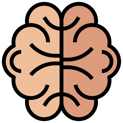 Brain Surang Lineal Color icon