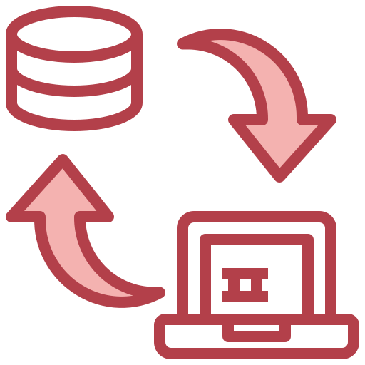 Data storage Surang Red icon