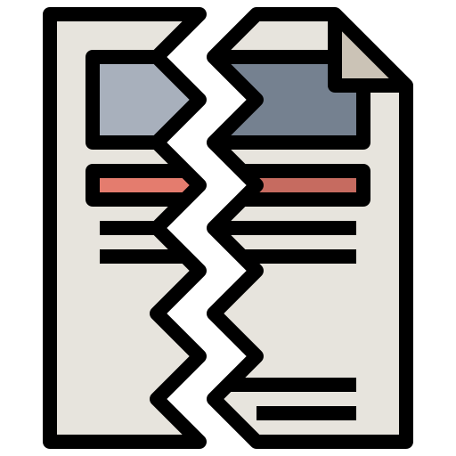 Data loss Surang Lineal Color icon