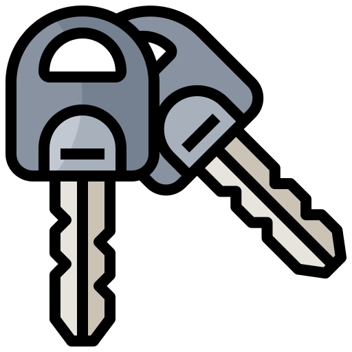 Keys Surang Lineal Color icon