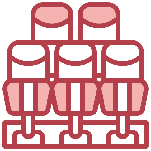 Cinema seat Surang Red icon