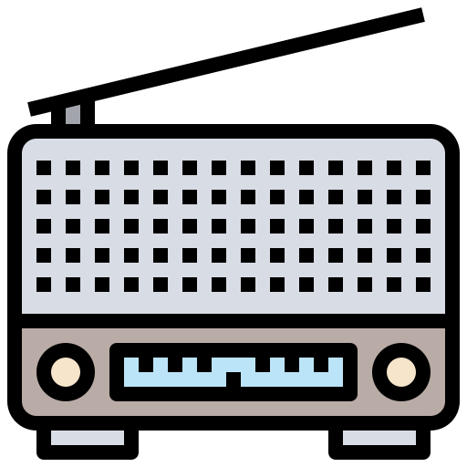오래된 라디오 Surang Lineal Color icon