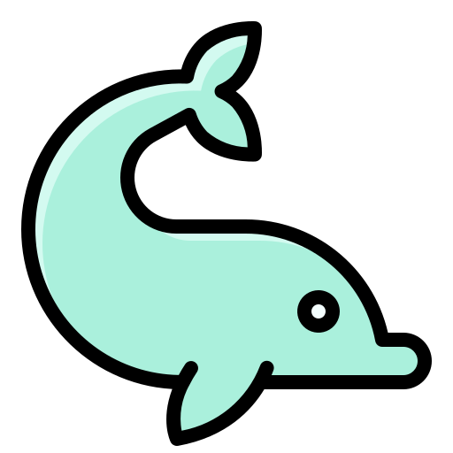 Dolphin Generic Outline Color icon