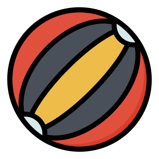 Beach ball Generic Outline Color icon