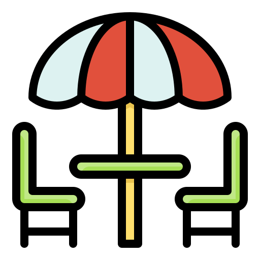 Sun umbrella Generic Outline Color icon