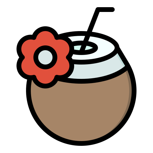 Coconut drink Generic Outline Color icon