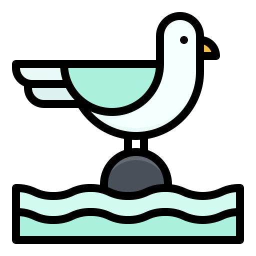 Seagull Generic Outline Color icon