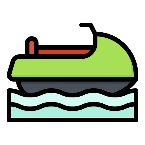 Лодка Generic Outline Color иконка