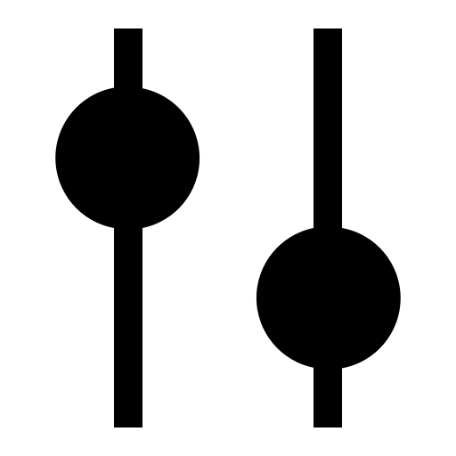 equalizador Generic Glyph Ícone