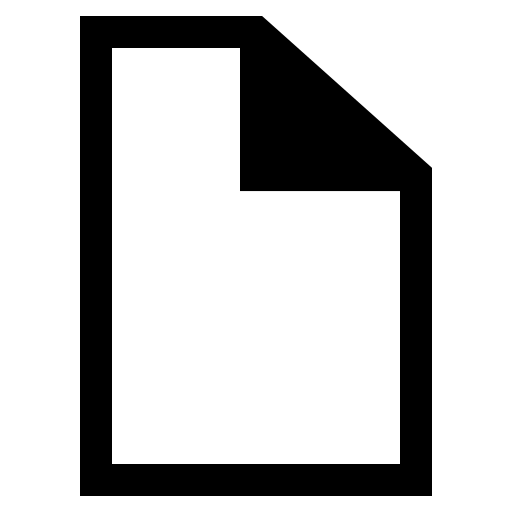 papier Generic Glyph Icône