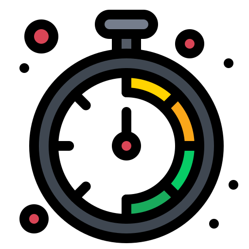 cronometro Flatart Icons Lineal Color icona