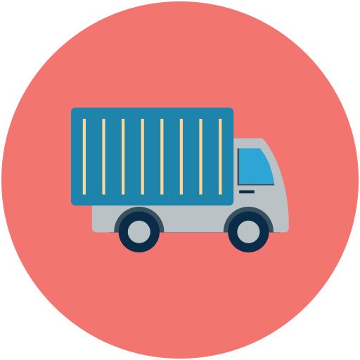 camion de livraison Generic Circular Icône