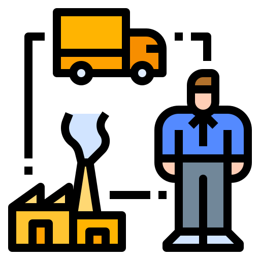 Supply chain Ultimatearm Lineal Color icon