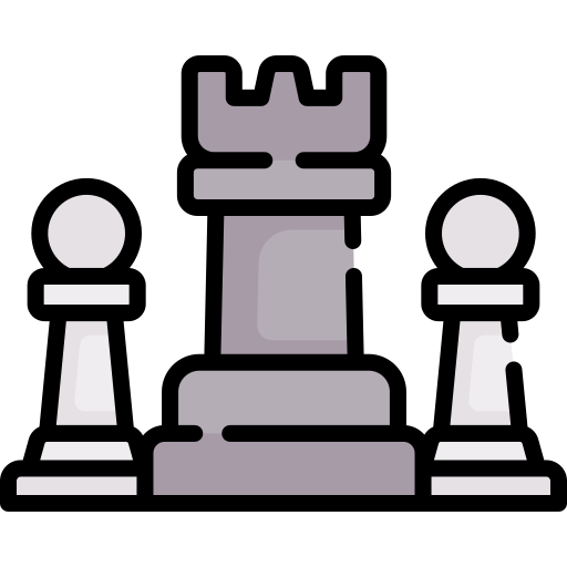 schaakstukken Special Lineal color icoon