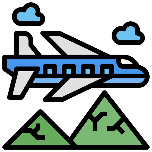 samolot Surang Lineal Color ikona