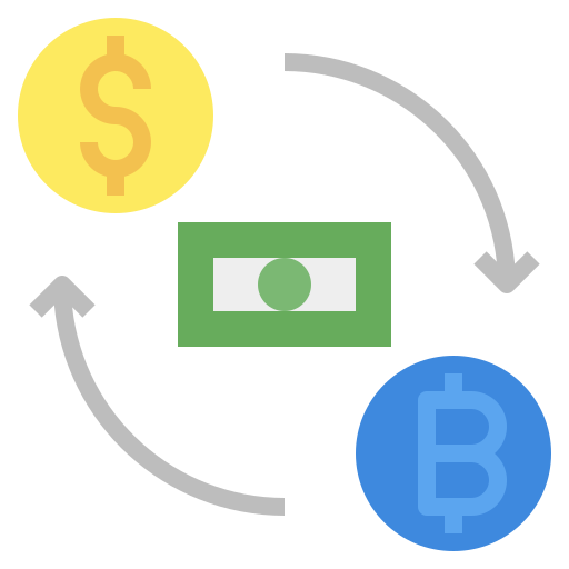 Money exchange Surang Flat icon