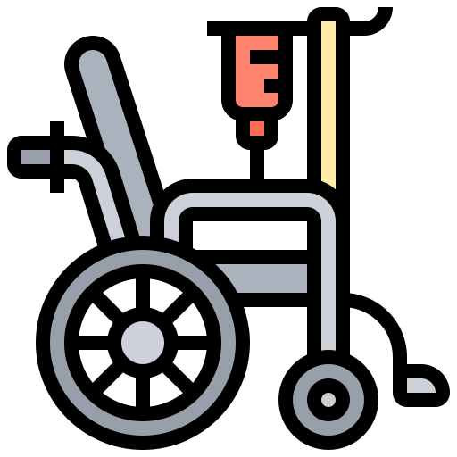 Wheelchair Meticulous Lineal Color icon