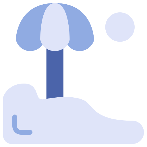 sombrilla de playa Generic Blue icono