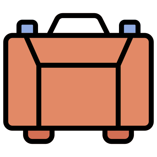 sac de voyage Generic Outline Color Icône
