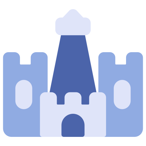 Sand castle Generic Blue icon