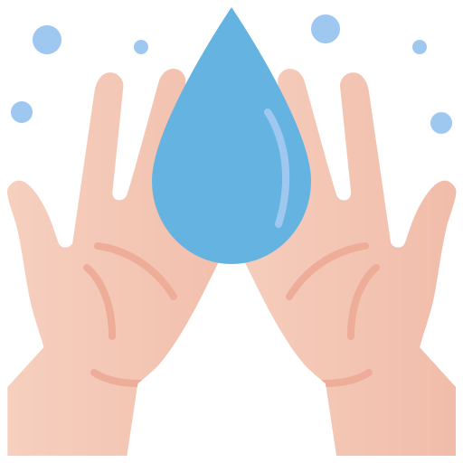 mycie rąk Amethys Design Flat ikona
