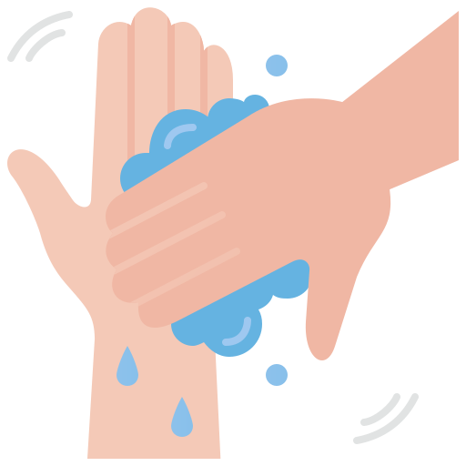 lavaggio delle mani Amethys Design Flat icona