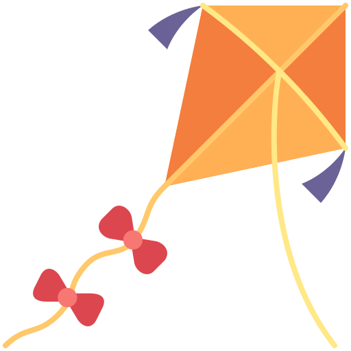Kite Amethys Design Flat icon