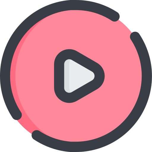 vídeo Generic Outline Color icono