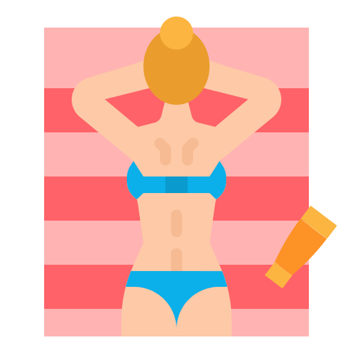 Sunbathing photo3idea_studio Flat icon