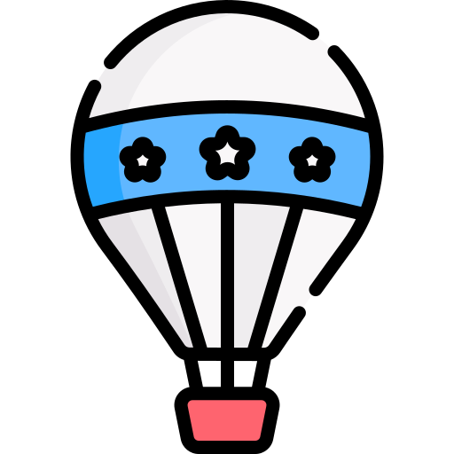 balon na gorące powietrze Special Lineal color ikona