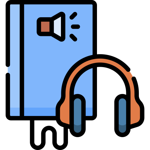 audioboek Special Lineal color icoon