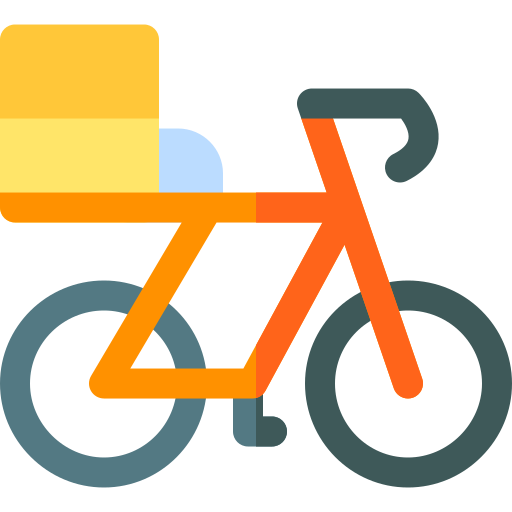 Велосипед доставки Basic Rounded Flat иконка