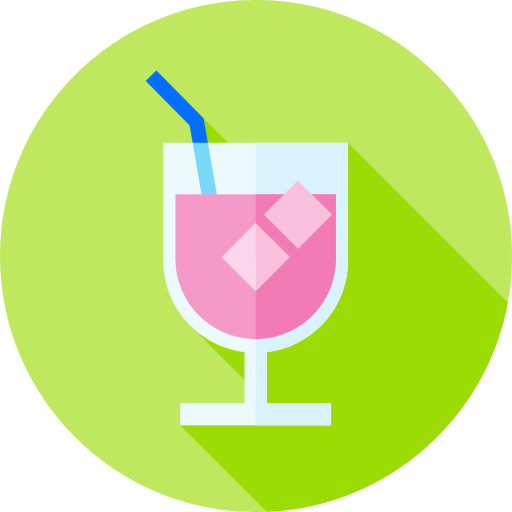 cocktail Flat Circular Flat icon