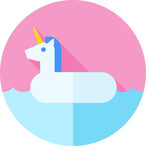 unicorno Flat Circular Flat icona