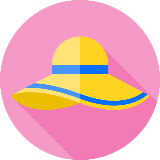 kapelusz pameli Flat Circular Flat ikona
