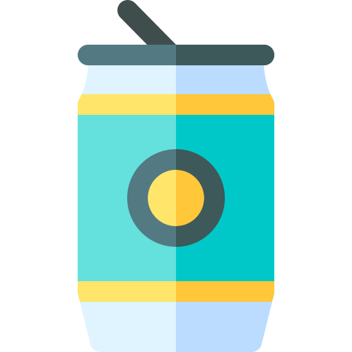 Soda can Basic Rounded Flat icon