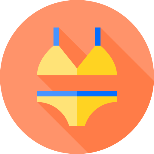 Bikini Flat Circular Flat icon