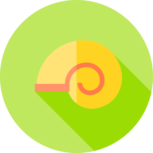 Seashell Flat Circular Flat icon