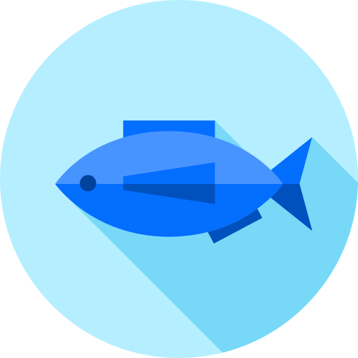 pez Flat Circular Flat icono