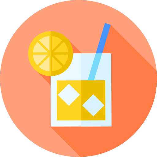 Lemonade Flat Circular Flat icon