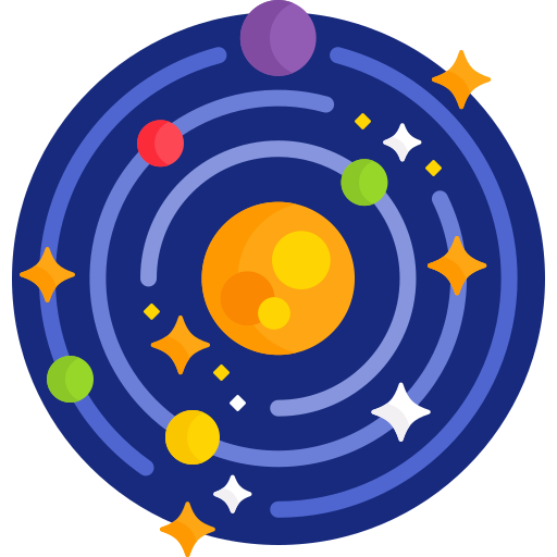 Солнечная система Detailed Flat Circular Flat иконка